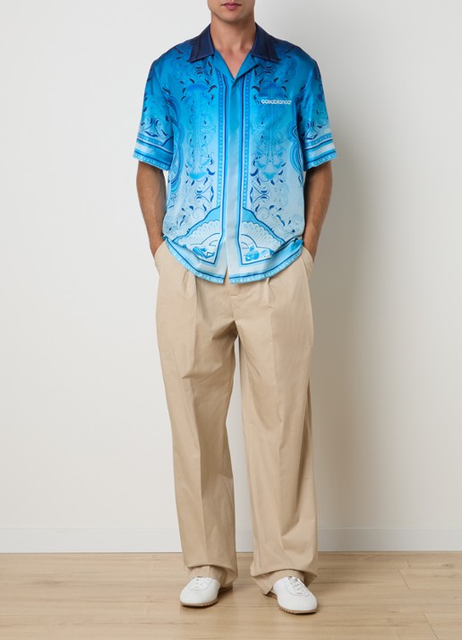 Casablanca Loose fit pantalon met steekzakken - voorkant 2 beige