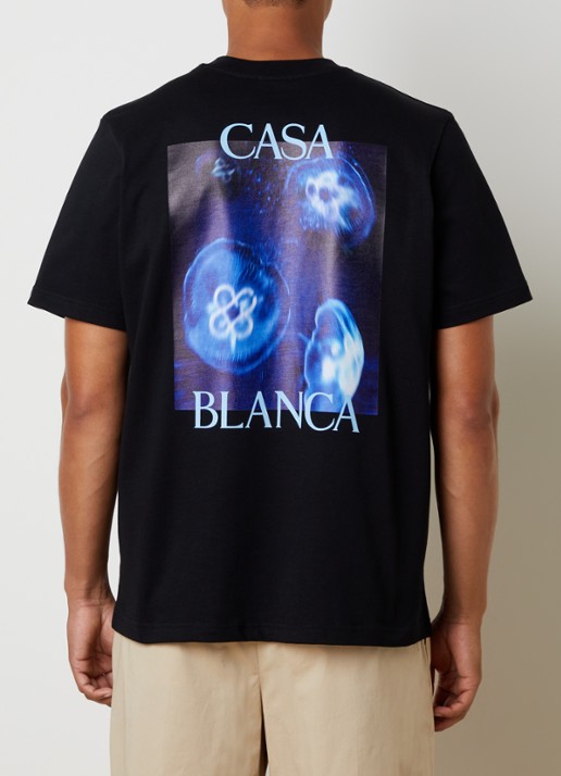 Casablanca Medusa T-shirt met logo- en backprint