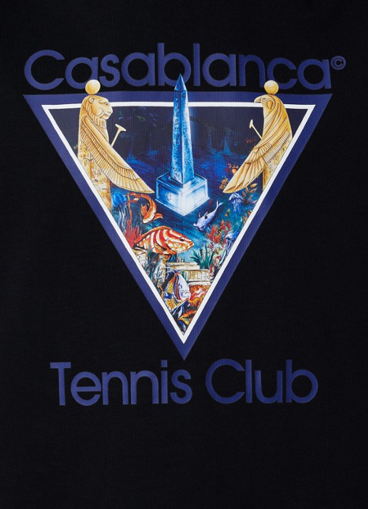 Casablanca Monder Perdu T-shirt met logoprint - detail 5 zwart