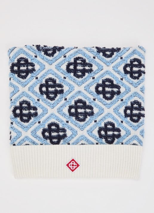 Casablanca Monogram muts in wolblend met logoprint