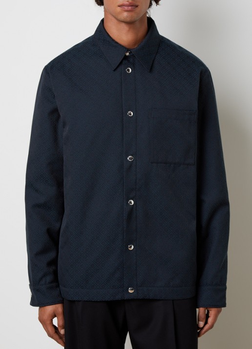 Casablanca Overshirt met ingebreid logo en borstzak