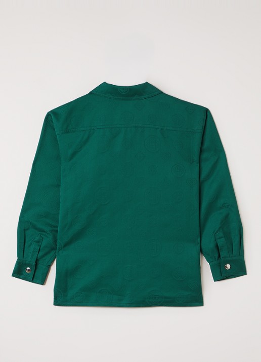 Casablanca Overshirt met logoprint - achterkant 3 groen