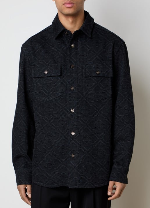 Casablanca Overshirt met print en borstzakken