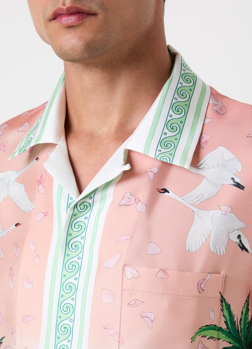 Casablanca Regular fit overhemd van zijde - detail 4 multicolor