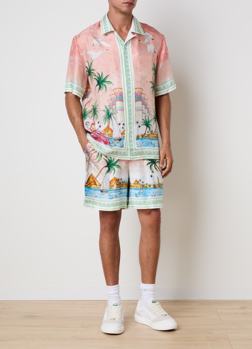 Casablanca Regular fit overhemd van zijde - voorkant 2 multicolor