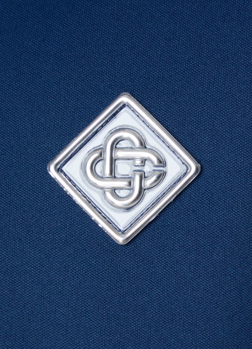 Casablanca Scuba vest met logo - detail 4 donkerblauw