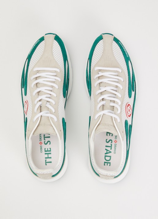 Casablanca Stade sneaker met logo - detail 4 groen