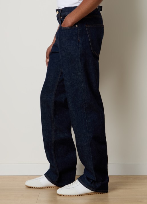 Casablanca Straight leg jeans met donkere wassing - detail 2 indigo