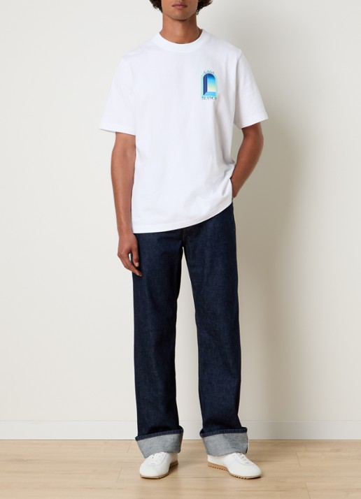 Casablanca Straight leg jeans met donkere wassing - voorkant 6 indigo
