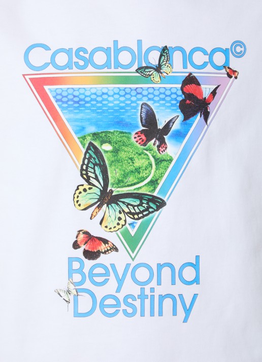 Casablanca Tennis Beyond T-shirt met logoprint - detail 5 wit
