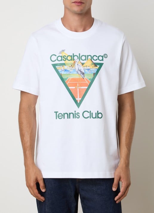 Casablanca Tennis Club T-shirt met logoprint