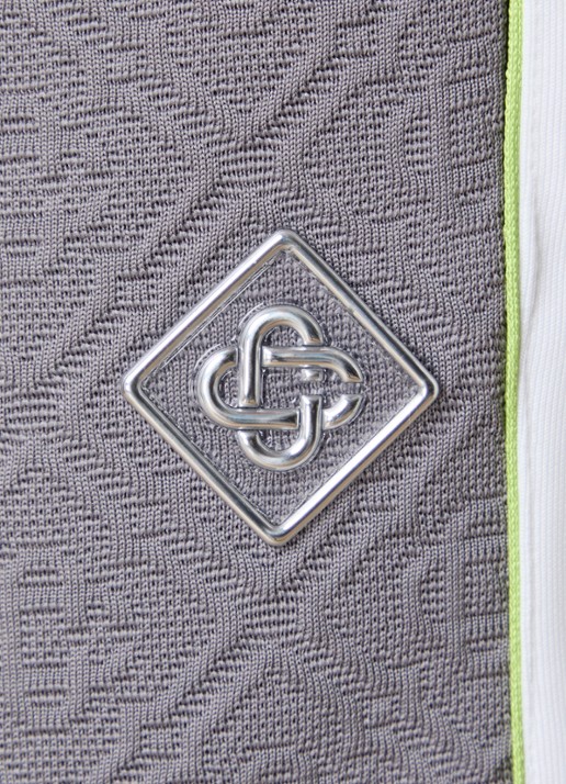 Casablanca Tennis straight fit trackpants met logoprint - detail 6 grijs