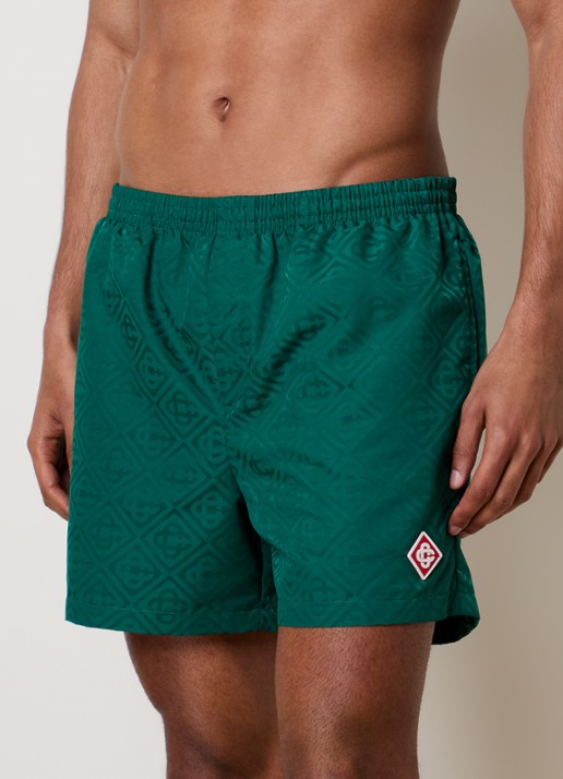 Casablanca Zwemshorts met jacquard dessin en logo