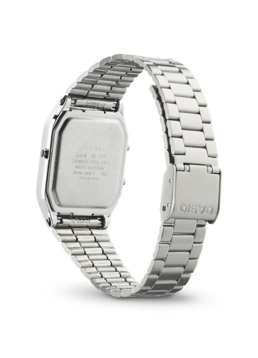 Casio Vintage Edgy horloge AQ-230A-7DMQYES - voorkant 6 zilver