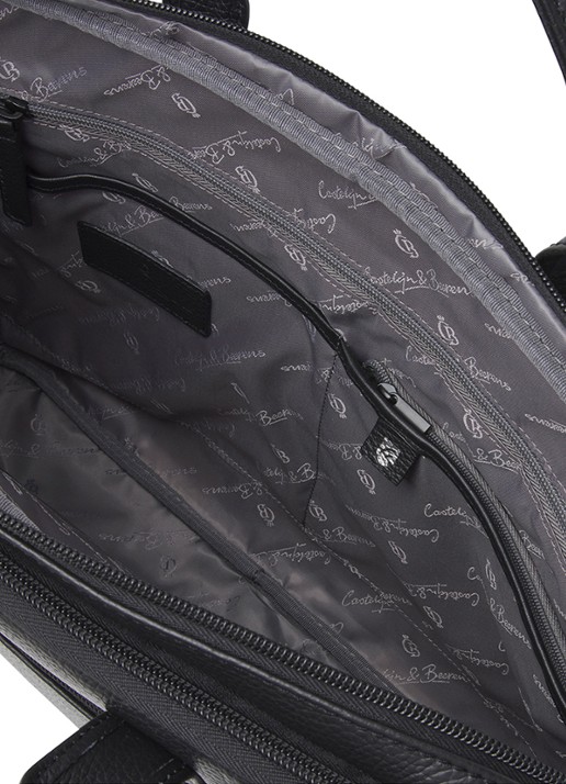 Castelijn & Beerens Alpha laptoptas 15,6 inch  - detail 6 zwart
