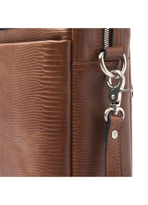 Castelijn & Beerens Ilse laptoptas met 15,6 inch laptopvak - detail 3 cognac