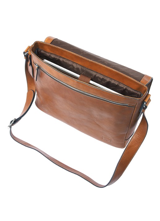 Castelijn & Beerens Mark laptoptas 15,6 inch - detail 3 bruin