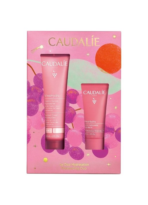 Caudalie Kerst Set VinoHydra Sorbetcrème - verzorgingsset - voorkant 2 undefined