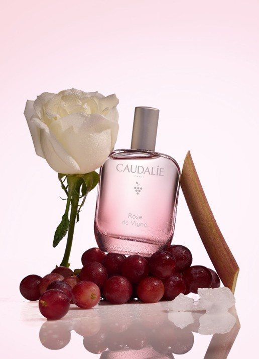 Caudalie Rose de Vigne Geurwater - voorkant 3 beige