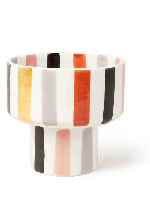 Chabi Chic Ourika schaal op voet 11,5 cm - voorkant 2 multicolor