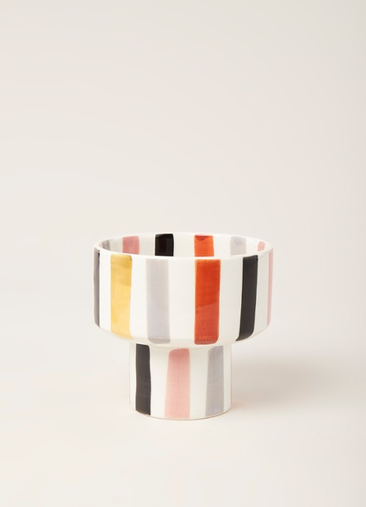 Chabi Chic Ourika schaal op voet 11,5 cm - voorkant 3 multicolor