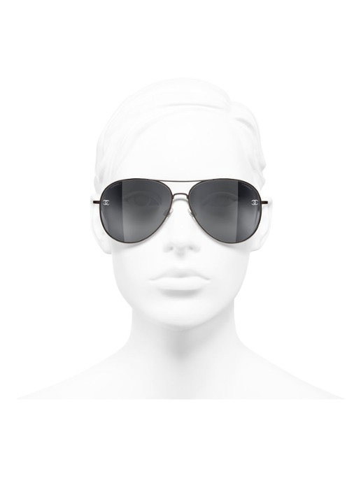 CHANEL PILOTEN ZONNEBRIL - detail 6 bruin