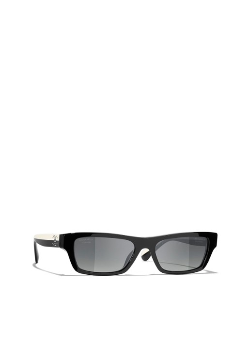 CHANEL RECHTHOEKIGE ZONNEBRIL
