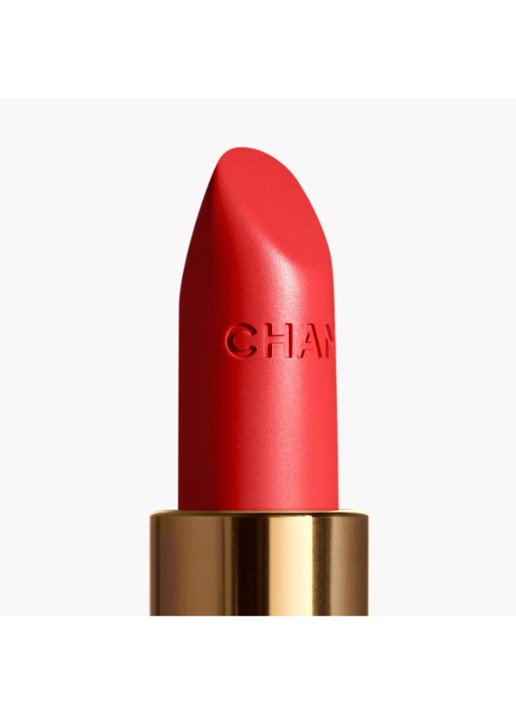 CHANEL STRALENDE FLUWEELACHTIGE LIPPENSTIFT - achterkant 2 57 rouge feu 
