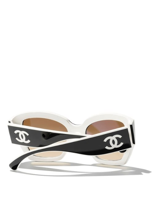 CHANEL VLINDER ZONNEBRIL - detail 4 zwart