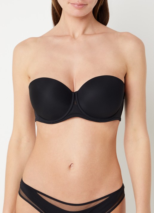 Chantelle Balconette bh met mesh - detail 5 zwart