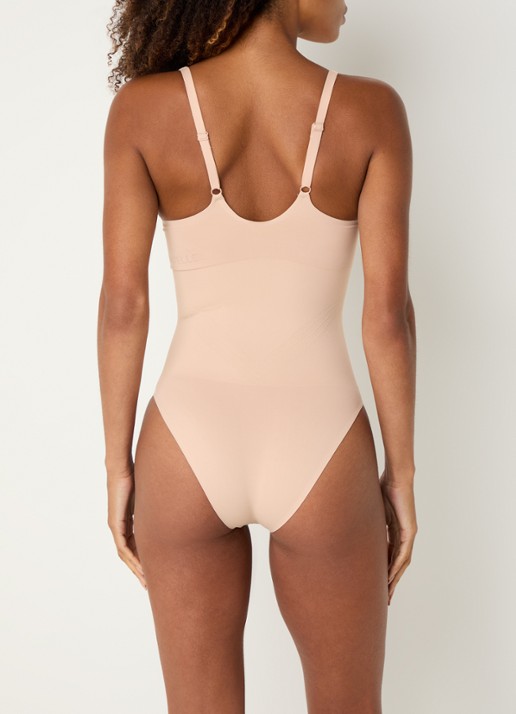 Chantelle Corrigerende body met uitneembare vulling - achterkant beige