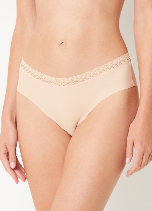 Chantelle Cozy Chic hipster met kant - voorkant 4 oudroze