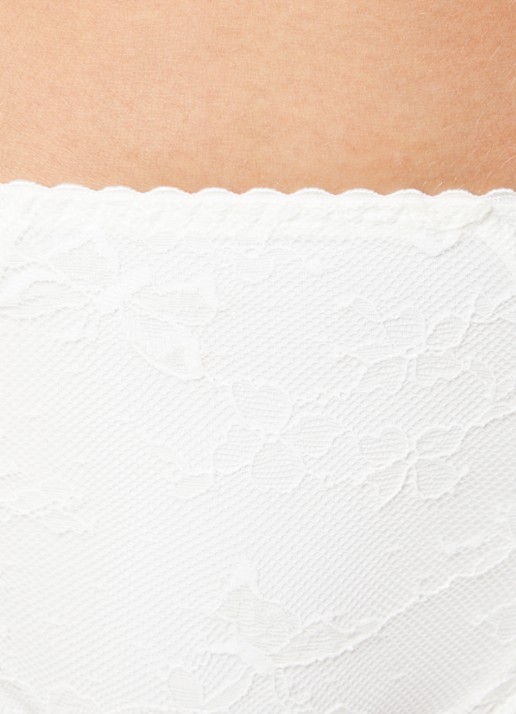 Chantelle Crush high waisted slip met kant - detail 3 gebroken wit