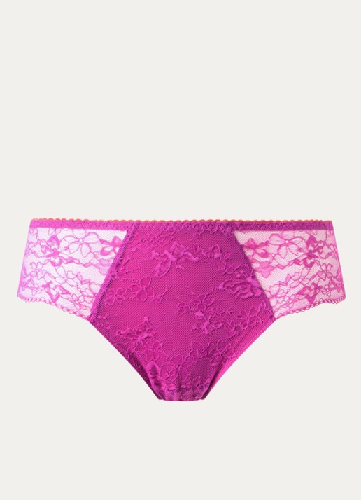 Chantelle Crush high waisted slip met kant - voorkant vuurrood