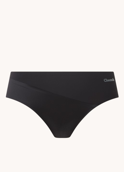 Chantelle Essentials naadloze hipster met logo - voorkant 4 zwart