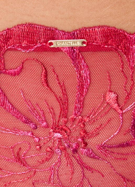 Chantelle Fleurs tanga van kant - detail 2 rood
