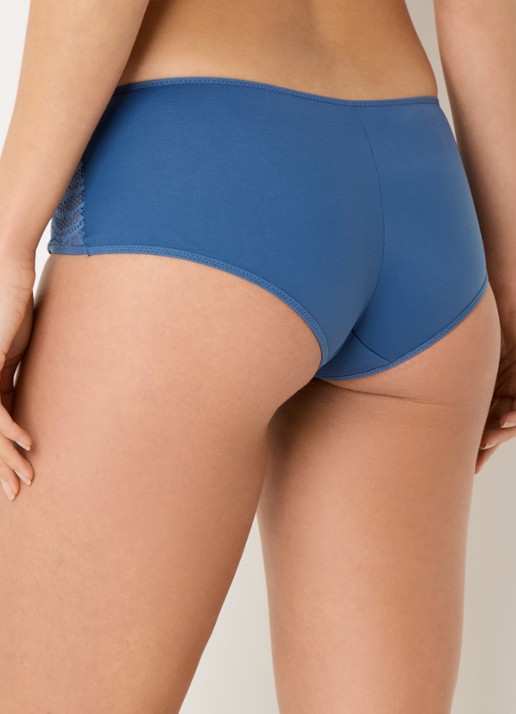 Chantelle Floral Touch shorty met kant - achterkant 3 indigo