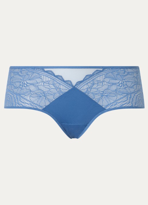 Chantelle Floral Touch shorty met kant - voorkant 4 indigo
