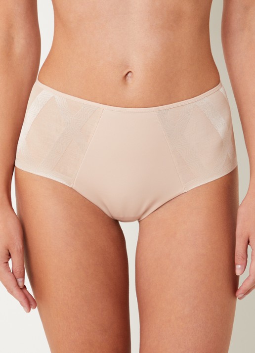 Chantelle Glaze shorty met grafische print - voorkant 3 oudroze