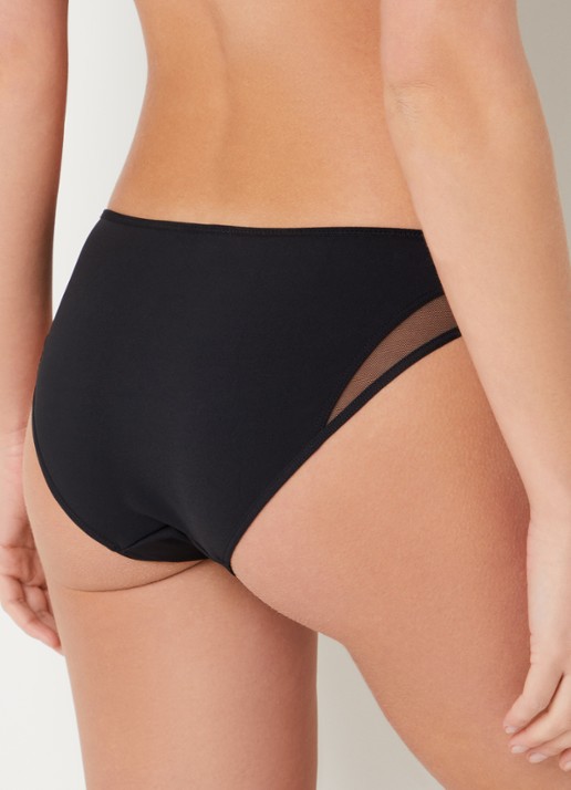 Chantelle Halo slip met mesh - achterkant zwart