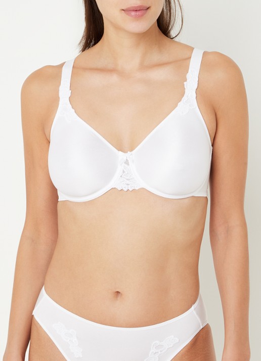 Chantelle Hedona beugel bh met borduring - detail 3 wit
