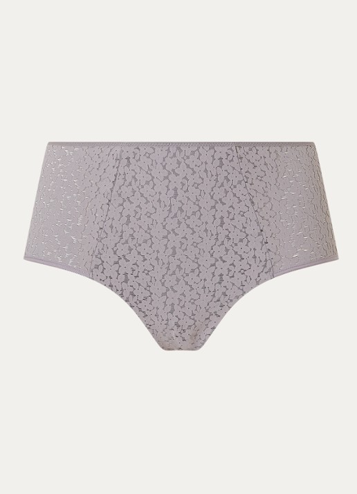 Chantelle High waisted slip met kant - voorkant taupe