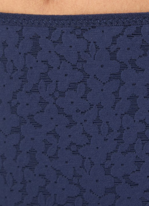 Chantelle High waisted slip met kant - detail 2 donkerblauw