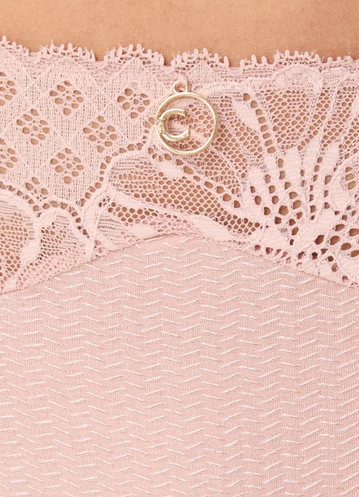 Chantelle High waisted slip met kant  - detail 4 oudroze