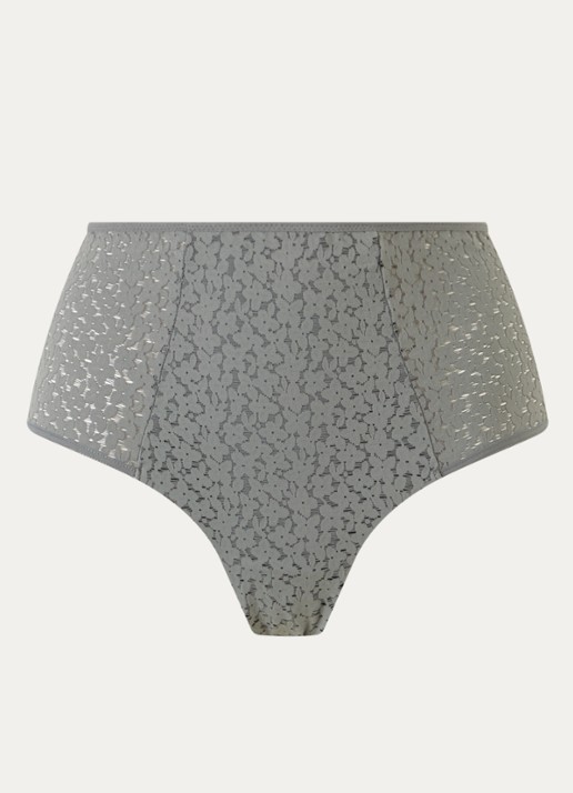 Chantelle High waisted slip met kant - voorkant olijfgroen