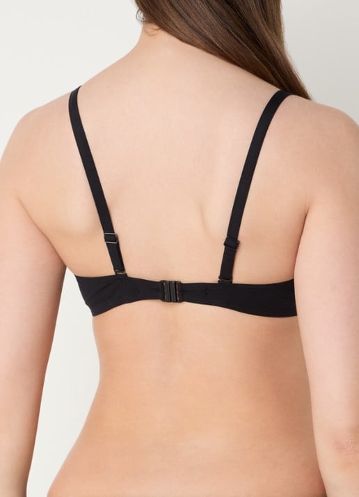 Chantelle Icon voorgevormde bikinitop met beugel - achterkant zwart