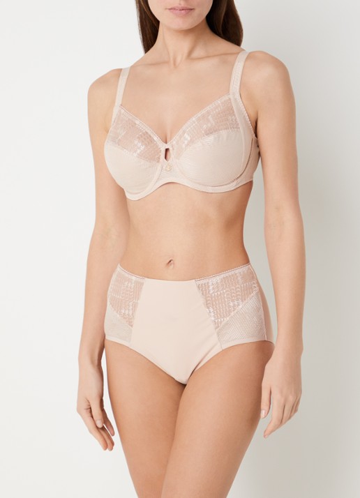 Chantelle Intrigue high waisted hipster met borduring