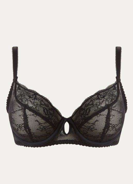 Chantelle Kiss beugel bh van kant - voorkant 2 zwart