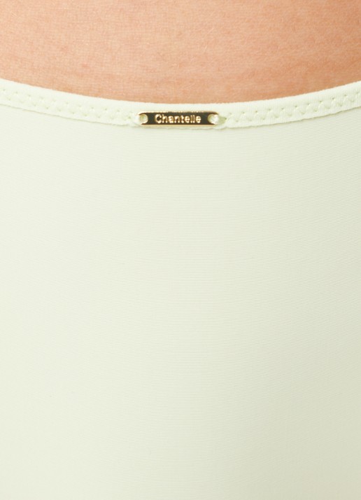 Chantelle Legend shorty van mesh met borduring - detail lindegroen