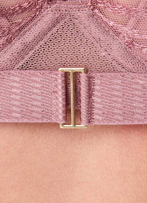 Chantelle Legend voorgevormde beugel bh met overlay van mesh - detail 5 oudroze